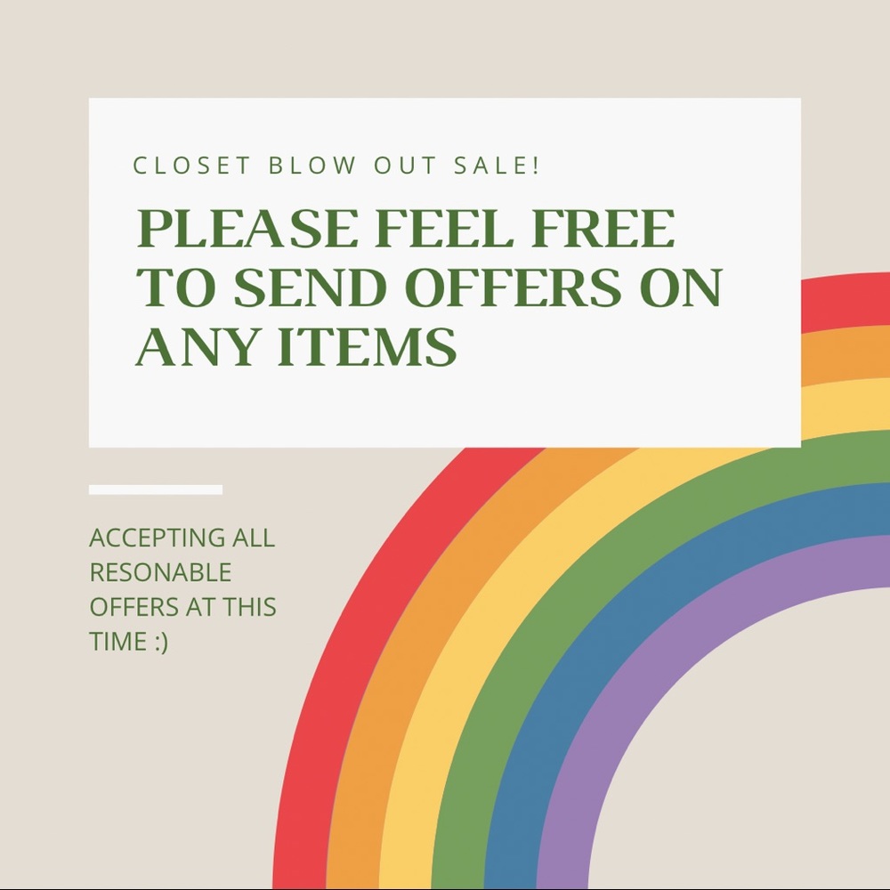 NOW ACCEPTING OFFERS ON ALL ITEMS